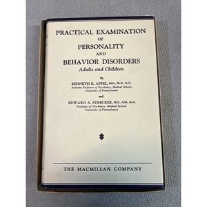 Practical Examination of Personality & Behavior Disorders Adults & Children 1936